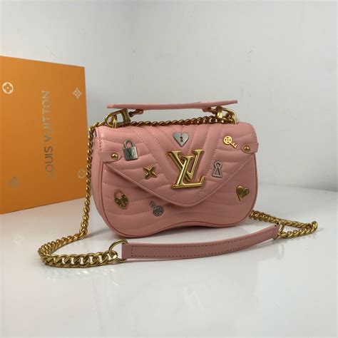 louis vuitton new wave chain bag pink